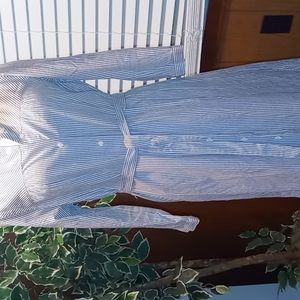 BANANA REPUBLIC Blue & white dress size 10